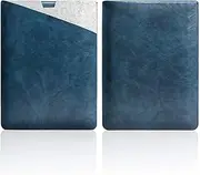 WANLEW 13.5 Surface Laptop Sleeve - Soft Protective Laptop Case Cover Carrying Bag Dual Pocket Design with Extendable Mouse Pad for 13.5 Inch Surface Laptop, Dark Blue