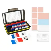 Clear Plastic Memory Card Case Holder Storage for 24 SD SDHC +18 Micro SD MSD TF