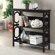 Omega 3 Tier Bookcase In Black