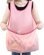 Portable Clothes Drying Apron, Sleeveless Laundry Apron, Oxford Cloth Garden Apron with Large Pocket, Laundry Apron Waterproof Bib, Portable Drying Clothes Organizer for Women and Men/1248