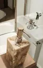 5'' Natural Agate Stone Soap Dispenser Vanity Top Healing Crystal Bathroom Decor