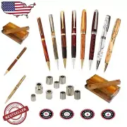 Complete 7mm Pen Kit Bundle with Cocobolo Blanks & Bushing Sets for Woodturning