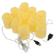 LED Electronic Candle Light String Flameless Tea Lights Candles Flamless