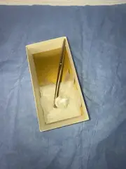 Vintage Wedding Guest Book Pen With Holder Organza Bow Square Box We Old Stock