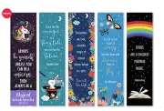 Re-Marks Unicorns & Rainbows Magical Sayings Set of 5, 2-Sided Bookmarks
