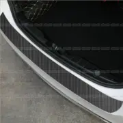Black Carbon Fiber Car Rear Bumper Trunk Protector Trim Sticker Accessories (for: Kia)