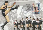 CARLTON BLUES FOOTBALL CLUB AFL CENTENARY 1996 FIRST DAY COVER STAMPED POST CARD