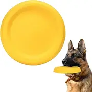 Dog Toy Frisbee, Robust Throwing Disc for Fetch Games, Durable for Strong Chewers, Floating Water Toy, Training for Medium and Large Dogs, Yellow