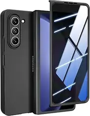 Doeshine Samsung Galaxy Z Fold 5 Case Ultra Slim, [Built-in Privacy Screen Protector][Anti-Peeping], Thin Slim Fit Full Body Phone Case, Lightweight Skin-Friendly, Hard PC Cover for Z Fold 5 (Black)