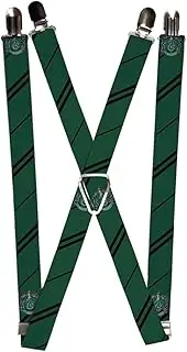 Buckle-Down Suspenders-Slytherin Crest/Stripe Green/Black