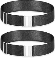 [LLOUSSAK] 2PCS Plus Size Thigh Garters for Women, Adjustable High Elastic Garter Belt Women's Thigh Garter Belt with Buckle Leg Harness, Black