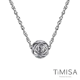 TiMISA 玫瑰 純鈦串飾項鍊(SB)