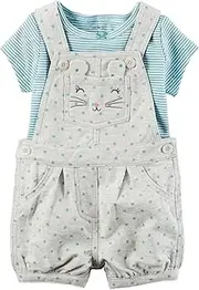 [Carter's] Carters 2-Piece Tee & Shortalls Set (12 M)