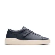 Clarks Craft Swift 26176133 Mens Blue Leather Lifestyle Sneakers Shoes 7