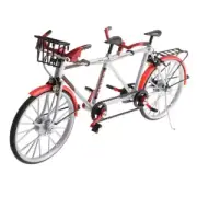 1:10 Alloy Diecast Racing Tandem Bike Model Toys Collection Red