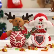 Charming Fabric Christmas Bags with Convenient Drawstrings Perfect for Events