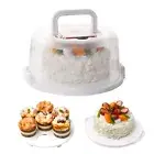 Buckle Cake Box Cake Box with Lid Cake Carrier with Lid Handle for 10 Cakes 7