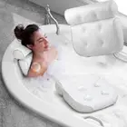 Cups Back Support Non-Slip Cushion Head Rest Tub Accersories Bath Pillow