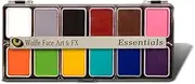Wolfe Face Paint Kit Professional Face Painting Palettes - Essentials (12 hydrocolors)