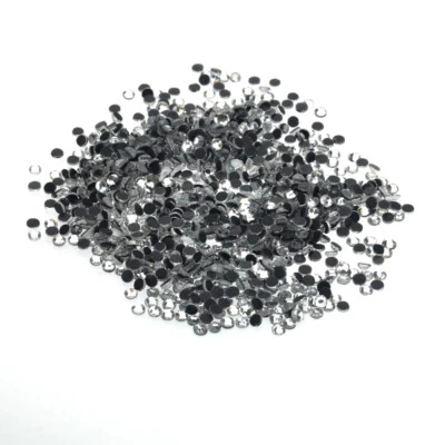 1400 Pcs White Rhinestone Artificial Gemstones Crystal Hotfix Rhinestones 3mm