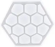 RHAIYAN Super Bright Bee Honeycomb Silicone Mold Epoxy Resin Fruit Plate Mat Hollow Mold DIY Agate Coaster Mat Home Decoration N16 21 Specific