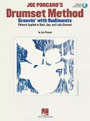 Joe Porcaro's Drumset Method Groovin' with Rudiments Drum Lessons Book Audio