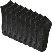 [Dress Cici] Men's Ankle Socks, Cotton Low Cut Socks, Everyday, Casual, Lightweight, Breathable Short Socks (4 Pack)