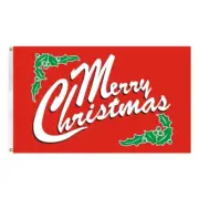 90x60cm Red Merry Christmas Flag Santa Father Christmas Shop House Sign New