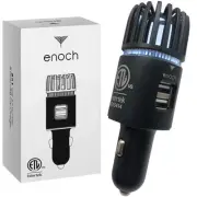 Ionic Car Air Purifier with Dual USB Car Charger. Car Air Freshener Eliminate...