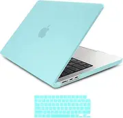 15 inch Air 2023 MacBook Air Matte Case A2941 M2 Chip Hard Shell Case Keyboard Cover Sky Blue