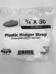 Plastic Adjustable Pipe Hanger Strap 302463 3/4" X 50' Roll Pre punched Holes