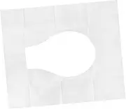 ORFOFE 60Pcs Portable Disposable Toilet Seat Covers Flushable Travel Potty Covers for Camping Road Trips and Public Restrooms Soft Skin Friendly Pulp Material