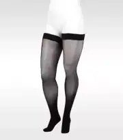 Naturally Sheer 2101 Thigh High Micro-Dot Band CT 20-30mmHg Size: II (Black)