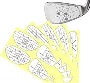 Golf Club Stickers | 5 Sheet Golf Strike Impact Stickers - Impact Labels Golf Tape for Useful Training Aid, Shot Consistency Analysis for Woods Irons Borato