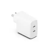 Cygnett PowerPlus 35W USB-C Dual Ports Wall Super Fast Travel Charger White