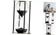 60 Minutes Hourglass Timer Sand Timer for Gift 1 Hour Glass Sand 60min black