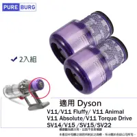 在飛比找momo購物網優惠-【PUREBURG】2入組-適用Dyson戴森V11 SV1