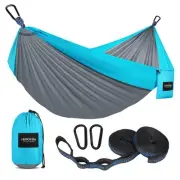 Camping Hammock 500 lbs Capacity, Portable Hammocks with Tree Straps & Attach...