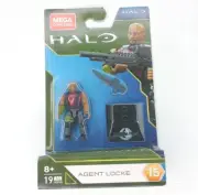 Mega Construx Halo Universe Heroes #15 Agent Locke Mini Figure 19pcs New