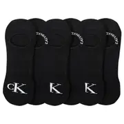 6PK Calvin Klein Women's One Size Flat Knit Sneaker Liner Socks Black Assorted