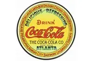 Coke Round Keg Sign