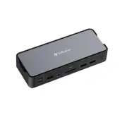 Verbatim 32171 Usb-c Pro Docking Station 15-in-1 15 Ports High-res Hdmi And