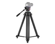 LOYOUTH Andoer Professional Aluminum Alloy Camera Video Tripod Panorama Fluid Hydraulic Head Ballhead for Canon Nikon Sony DSLR Recorder DV Max