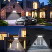 35W Plug in Flood Light Outdoor, Motion Sensor Plug in LED Security Light wit...