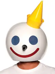 Licensed Jack in the Box Head Costume Mask