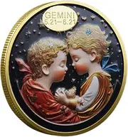 Constellation Coin, Libra Gemini Coin, Virgo Souvenir Coin, Coin Collectible, Commemorative Constellation Coin, Libra Collectible Coin, Souvenir Coin, for Constellation Lovers