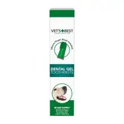 VET'S BEST Dental Gel Toothpaste for Dogs (Finger Brush Included) 100g