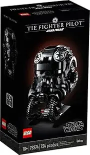 LEGO Star Wars TIE Fighter Pilot Helmet 75274 Building Kit, Cool, Collectible Star Wars Character Building Set