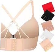 [TENDYCOCO] 5pcs Bra Extender Bras Back Hooks Bra Accessories Stretchable Bras Hook Bras Extending Hooks Bras Extension Hooks Bra Clasp Extender Bras Fasteners Stretchable Bra Hooks Polyester