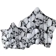 Scary Human Skulls Towel with Hood